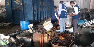 Prefeitura apreende mais de uma tonelada de cobre em fiscalização de ferro-velho