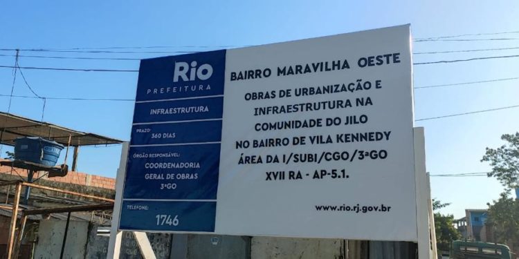 Começaram as obras do Bairro Maravilha na comunidade do Jiló, na Vila Kennedy - Prefeitura do Rio