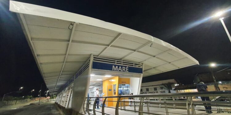 A estação Maré, do corredor Transcarioca - Divulgação