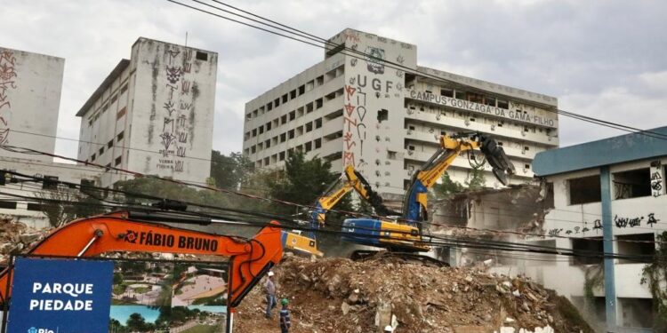 As obras do Parque Piedade começaram no dia 5 de setembro - Beth Santos/Prefeitura do Rio