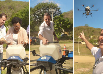 Paes inicia reflorestamento da Serra de Inhoaíba com drone semeador
