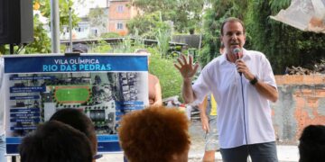 Eduardo Paes dá início às obras da nova Vila Olímpica de Rio das Pedras